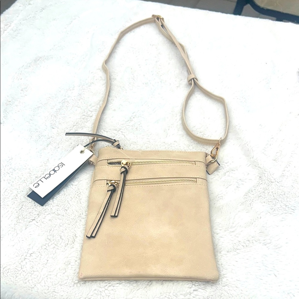 Cream Crossbody Bag by Isabelle nwts . Vegan